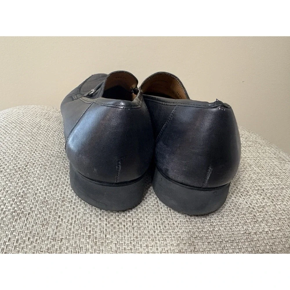 Mezlan Shoes Men 12M Ghedini Genuine Calfskin‎ Loafer Slip-On Shoes Black
